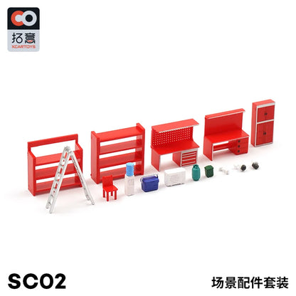 XCARTOYS Plastic Transportation Facilities Sc02 1 64 1:64 Diecast