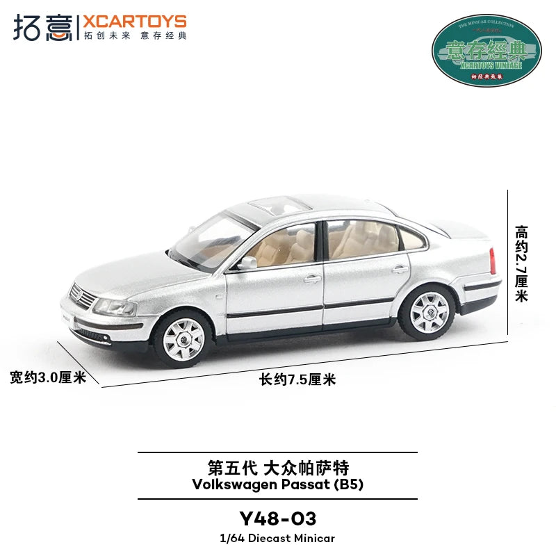 XCARTOYS Passat B5 1 64 Metal Plastic Parts Y48 01 1:64 Diecast modelbil 1:64