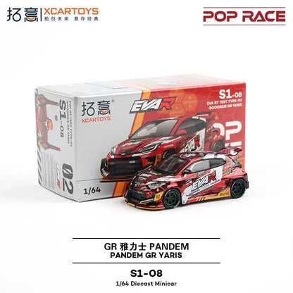 Pop Race XCARTOYS GR Pandem GR Yaris 1 64 Metal Plastic 1:64 Diecast