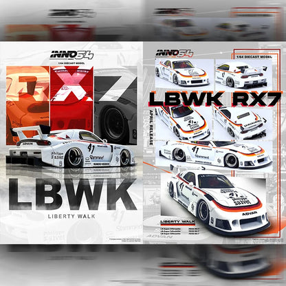 Inno 1 64 Lbwk F40 RX-7 RX-3 308 GTB GT-R 1:64 Diecast