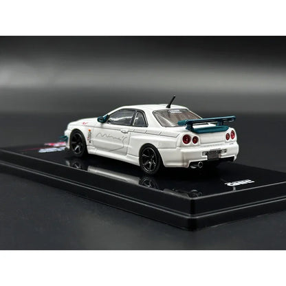 Nissan GT-R INNO Stock Skyline R34 Spec 1:64 Scale Diecast Model Car - Image 6