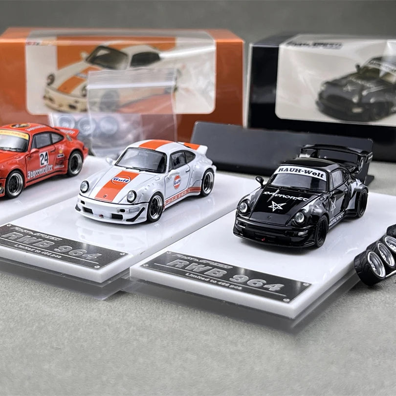 Porsche Rauh-Welt RWB 964 FS Model modelbil 1:64