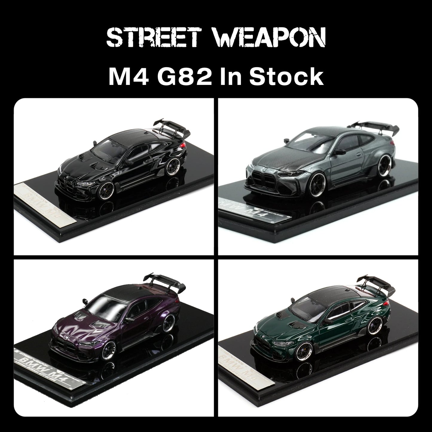 Premium SW Stock G82 M4 Diorama 1:64 Scale Diecast Model Car - Image 18