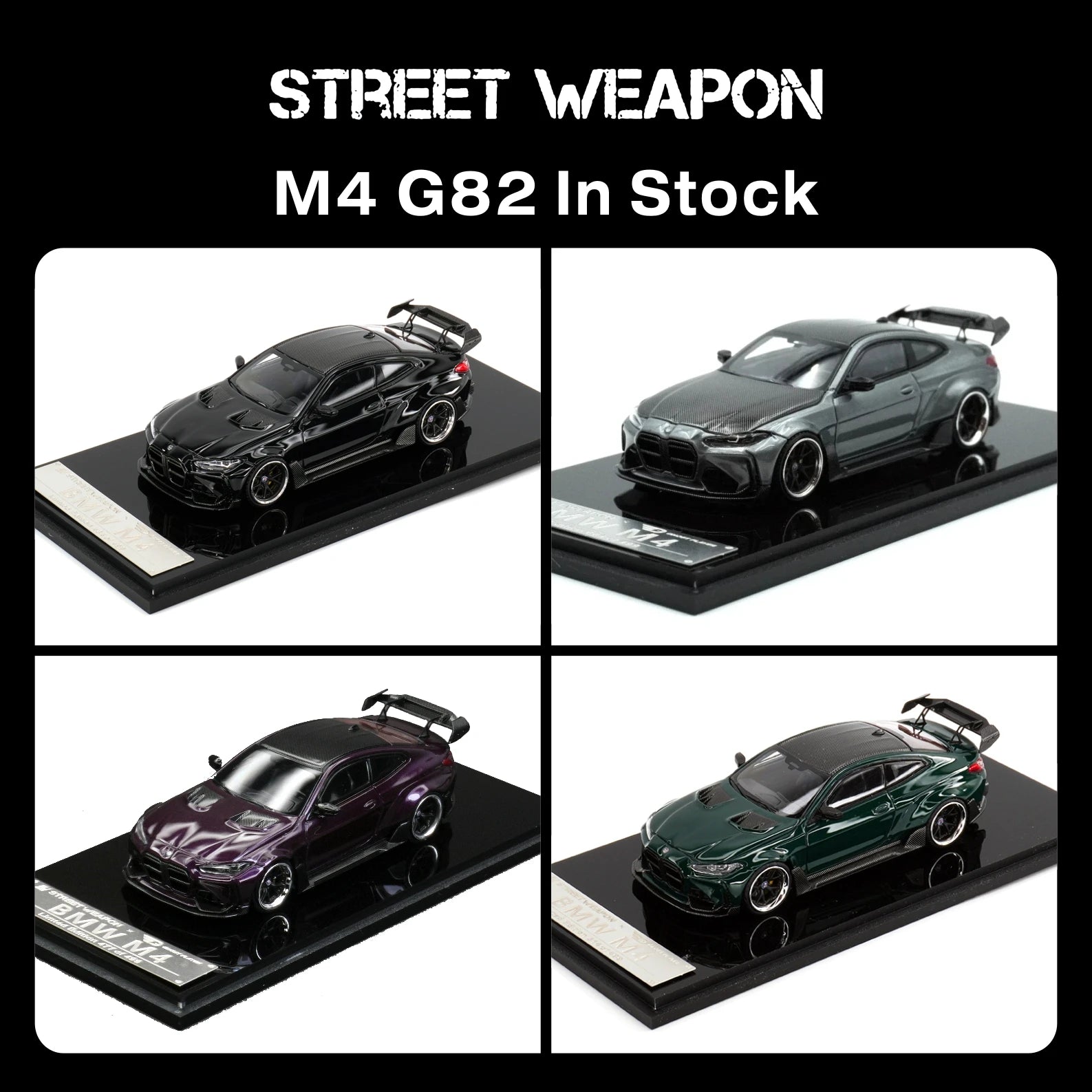 Premium SW Stock G82 M4 Diorama 1:64 Scale Diecast Model Car - Image 18