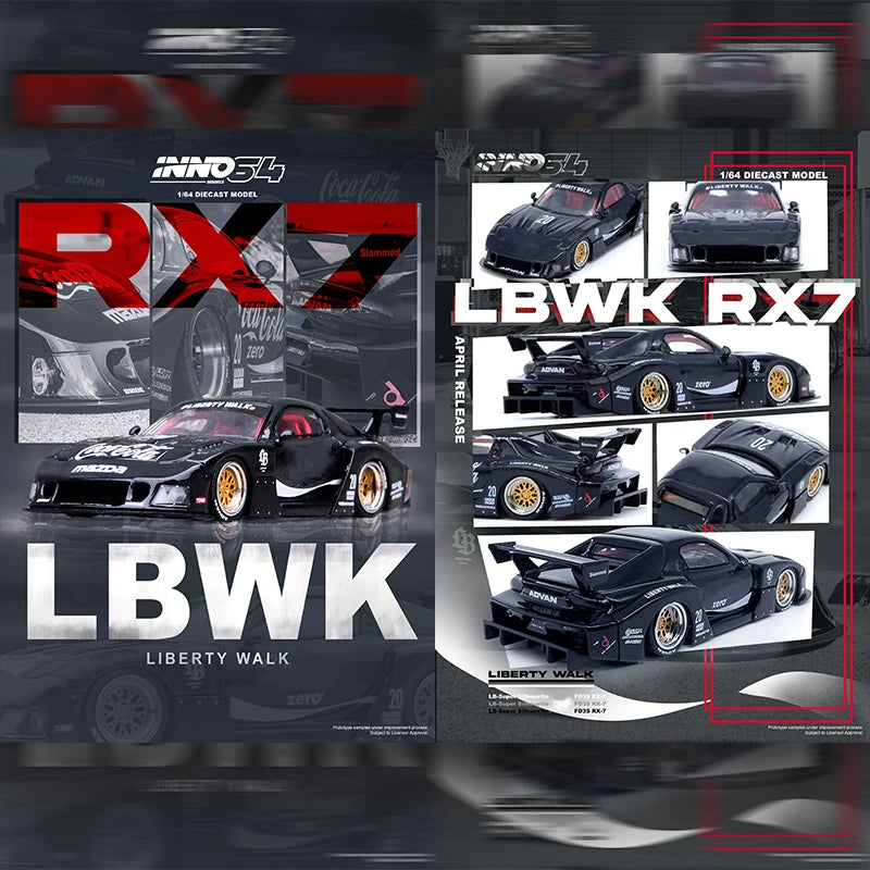 Inno 1 64 Lbwk F40 RX-7 RX-3 308 GTB GT-R 1:64 Diecast
