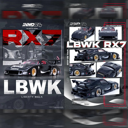Inno 1 64 Lbwk F40 RX-7 RX-3 308 GTB GT-R 1:64 Diecast
