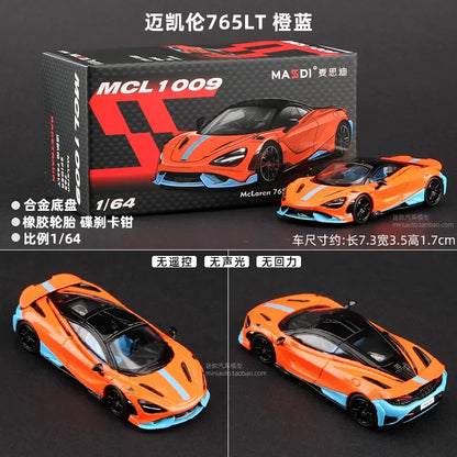 McLaren Senna GT-R White Hobby Masdi modellbil 1:64