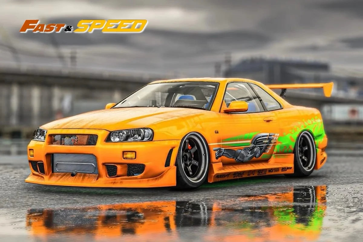 Fast Speed Fs Skyline GT-R R34 Z Tune 1 1:64 Diecast