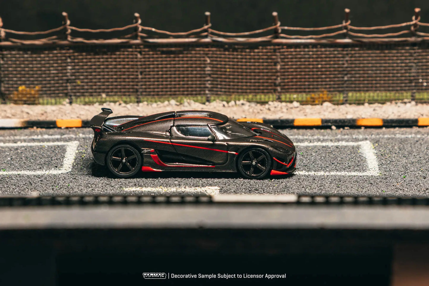Tw 1 64 Koenigsegg Agera Rs Black Carbon Fiber Red 1:64 Diecast