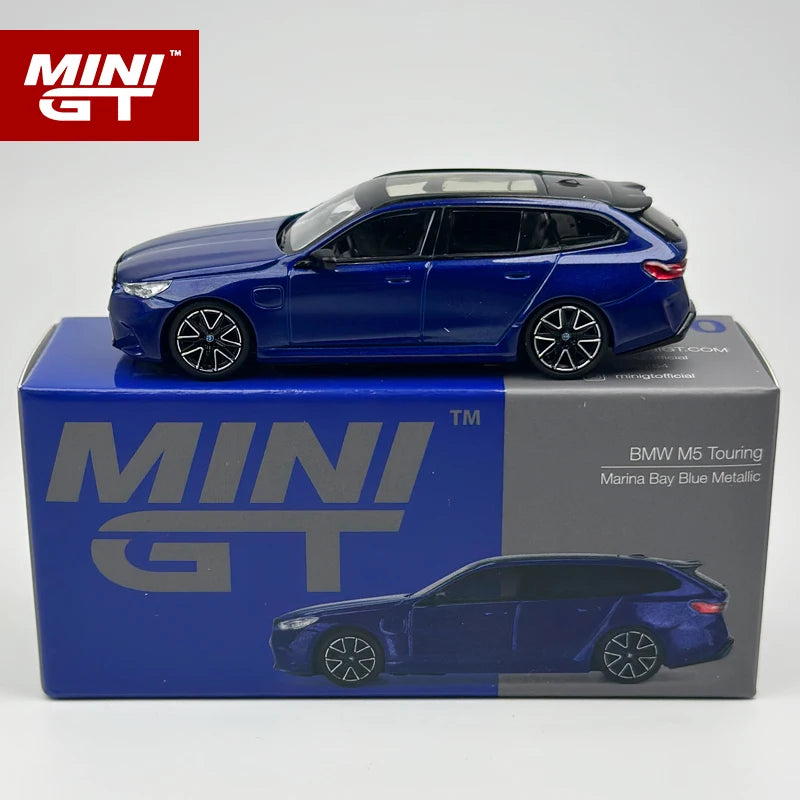 MINI GT 1 64 BMW M5 Touring G99 Marina Bay Blue 1:64 Diecast