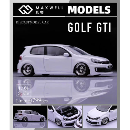 Volkswagen Golf GTI MK6 VI VAG BBS Maxwell 1:64 Scale Diecast Model Car