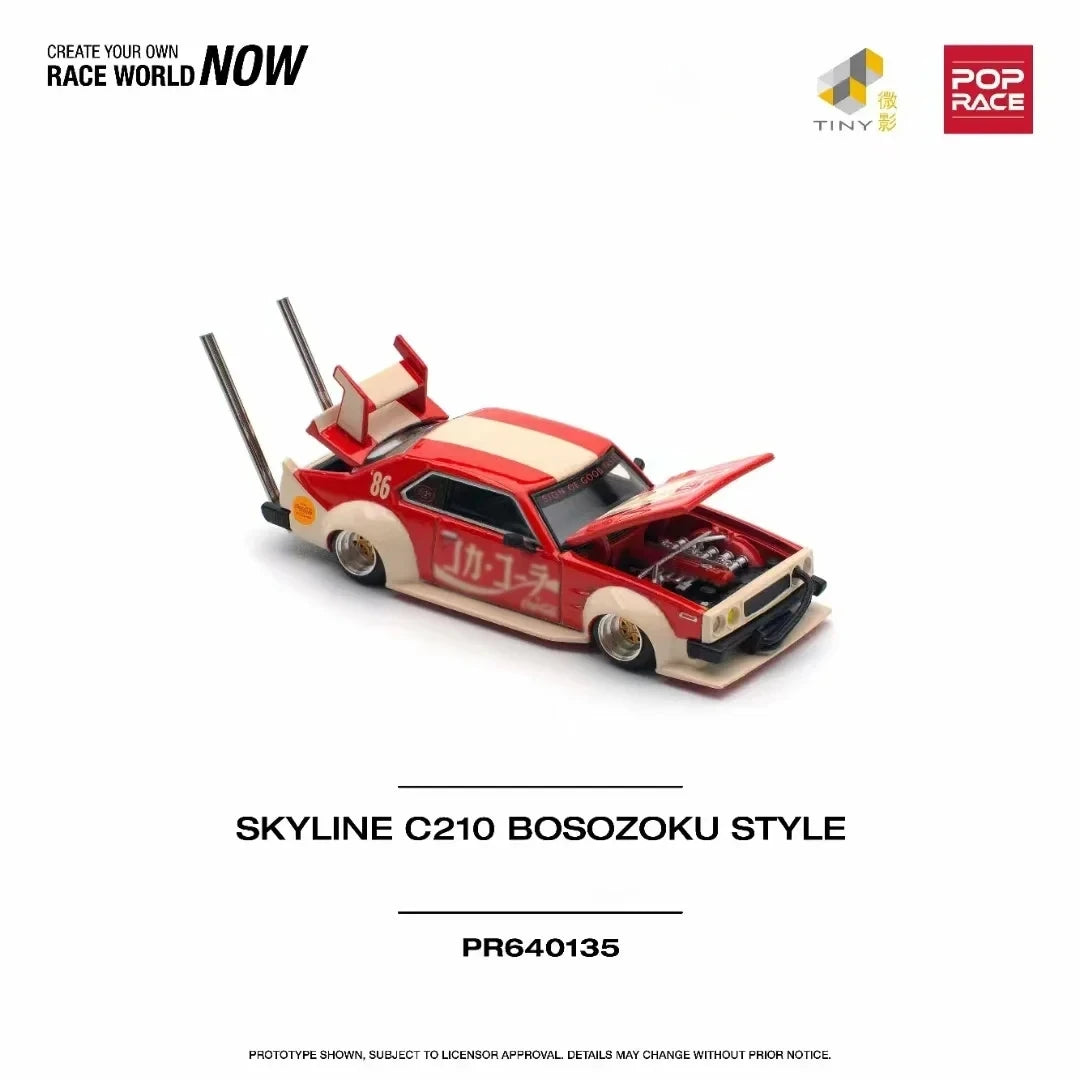 Pop Race 1 64 Clk GT-R D2 GT-R R32 Kpgc10 1:64 Diecast