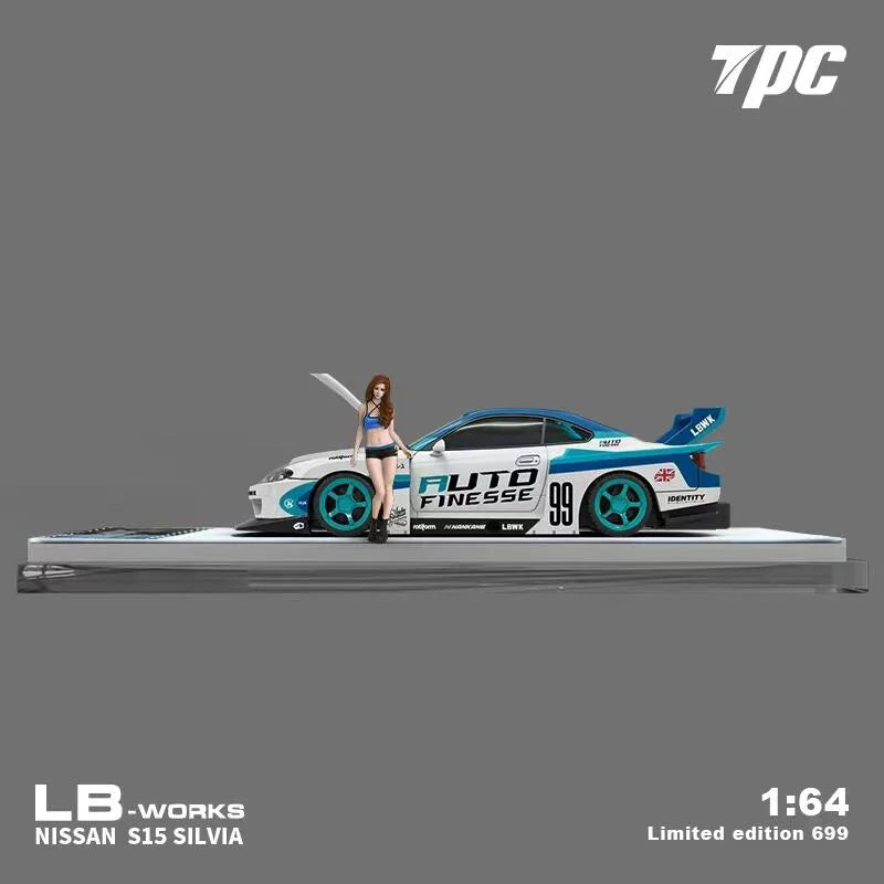 Tpc 1 64 Lb Lb Super Silhouette S15 Silvia Pink 1:64 Diecast