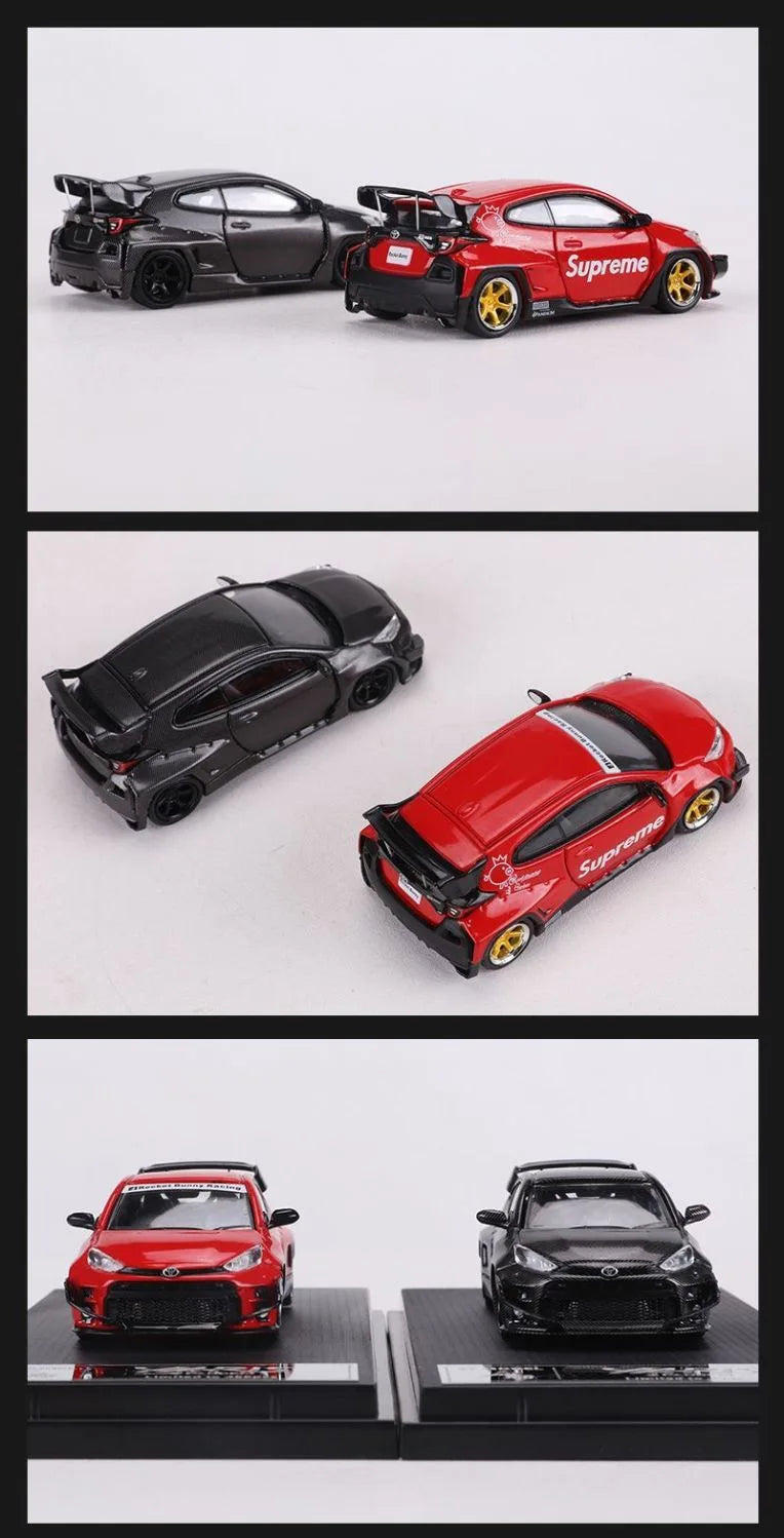 Premium ET Fuji GR Yaris Pandem 1:64 Scale Diecast Model Car - Image 7