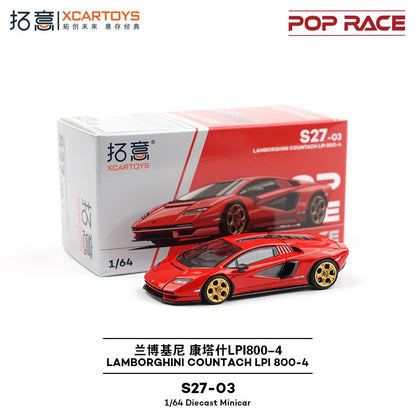 XCARTOYS Pop Race Countach Lpi 800 4 7 6:64 Diecast
