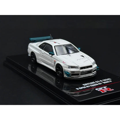 Nissan GT-R INNO Stock Skyline R34 Spec 1:64 Scale Diecast Model Car - Image 5