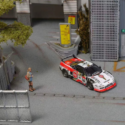 Honda NSX Widebody NA1 Red and White Star 1:64 Diecast
