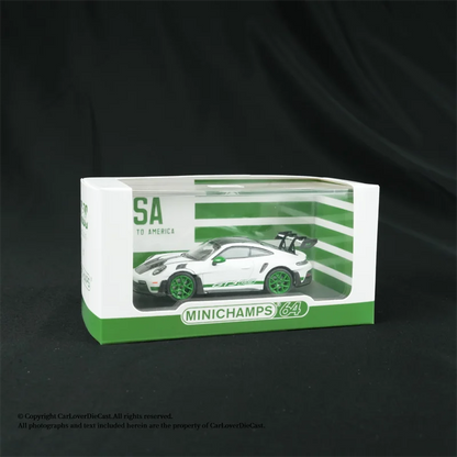 Minichamps 1 64 GT3 RS 2023 White W Weissach Package 1:64 Diecast