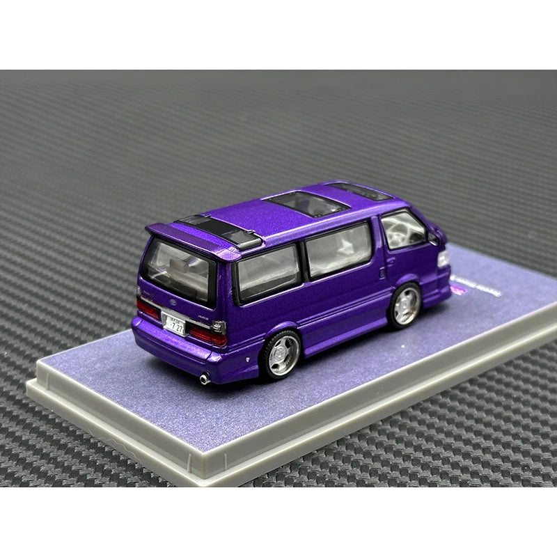 Toyota Hiace Wagon Custom Purple Tarmac Works 1:64 Scale Diecast Model Car