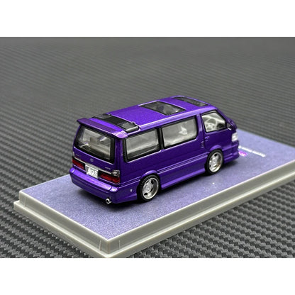 Toyota Hiace Wagon Custom Purple Tarmac Works 1:64 Scale Diecast Model Car
