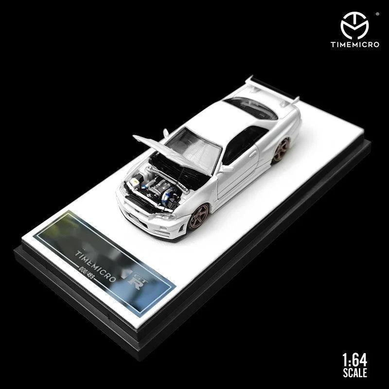 GT-R R34 Open Timemicro Tm 1 64 Simulated Decoration 1:64 Diecast