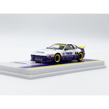 Tarmac Works Mazda RX-7 FC3S Pandem White Purple 1:64 Diecast