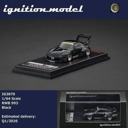 Porsche RWB 993 Black Ignition 1:64 Diecast
