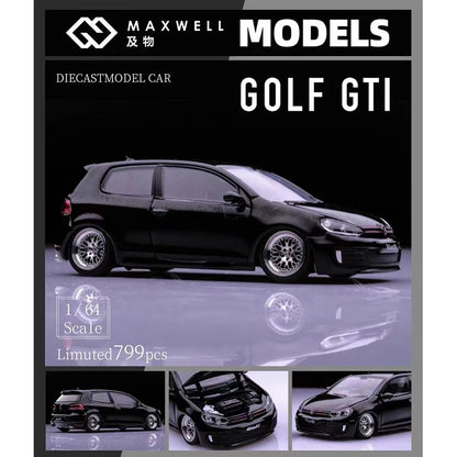Volkswagen Golf GTI MK6 VI VAG BBS Maxwell 1:64 Scale Diecast Model Car