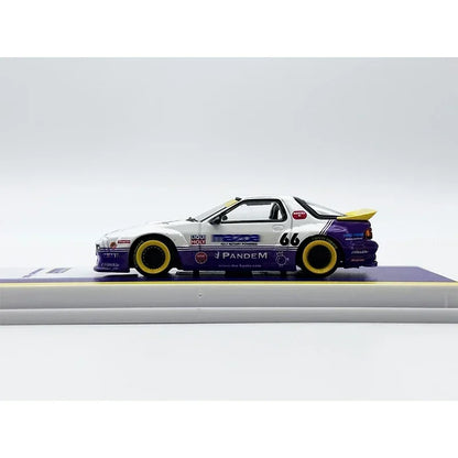 Tarmac Works Mazda RX-7 FC3S Pandem White Purple 1:64 Diecast