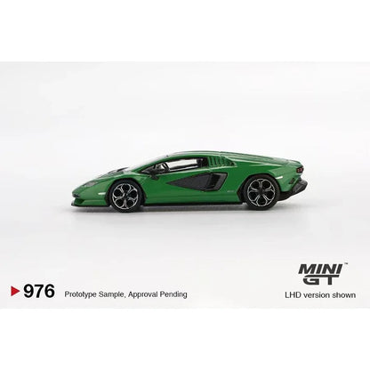 Lamborghini MINIGT Stock 976 Countach LPI 1:64 Scale Diecast Model Car - Side View