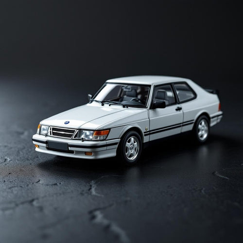 Saab 900 Turbo White - Premium 1:64 Scale Diecast Model Car