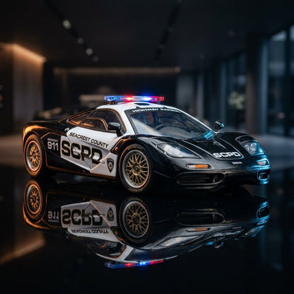 McLaren F1 NFS Police SCPD M64X - Premium 1:64 Scale Diecast Model Car