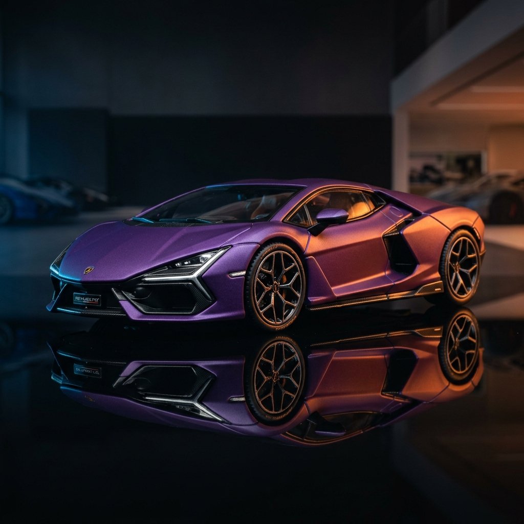 Lamborghini Revuelto Viola 30th Matte - Premium 1:64 Scale Diecast Model Car