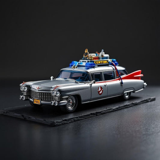Cadillac Miller-Meteor 1959 Ecto-1 Ghostbusters YS - Premium 1:64 Scale Diecast Model Car