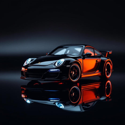 Porsche TW RWB 997 Black - Premium 1:64 Scale Diecast Model Car