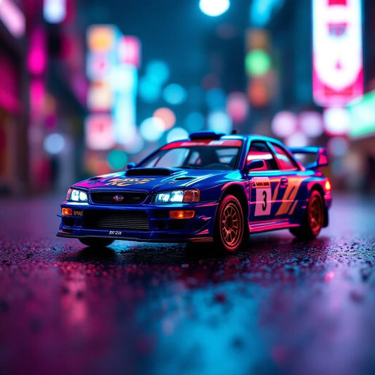 Subaru Impreza WRC Rally Car 1998 Monte-Carlo 3rd Place No 3 Blue Diecast - Premium 1:64 Scale Diecast Model Car