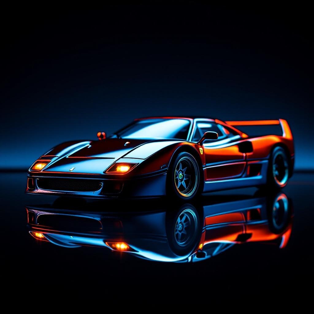 Ferrari F40 Widebody Star - Premium 1:64 Scale Diecast Model Car