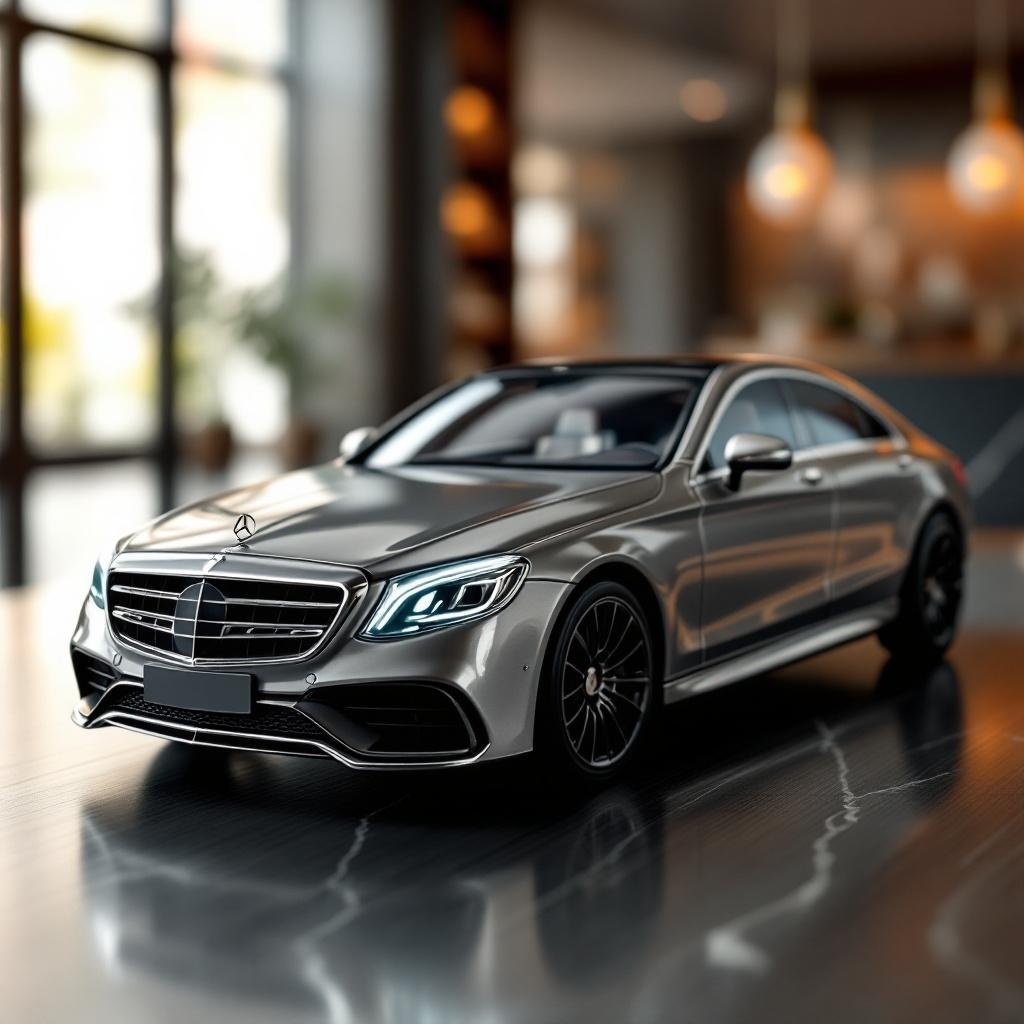 Mercedes-Benz Scale S65 W222 Limited - edition Alloy Car - For Adults Fine Works - Premium 1:64 Scale Diecast Model Car