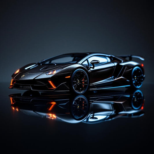 Lamborghini Burago Contassa LPi 800-4 Cast Iron Decoration Piece. - Premium 1:64 Scale Diecast Model Car
