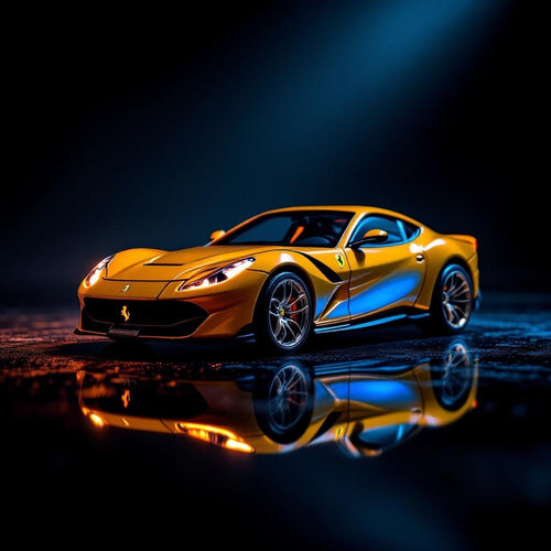 Ferrari 812 Competizione Giallo Modena BBR - Premium 1:64 Scale Diecast Model Car
