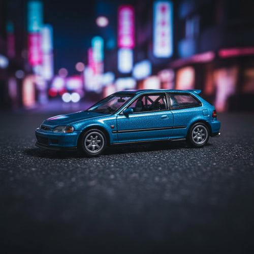 Hobby Japan Honda Civic EG6 Initial D 1:64 Diecast - Premium 1:64 Scale Diecast Model Car
