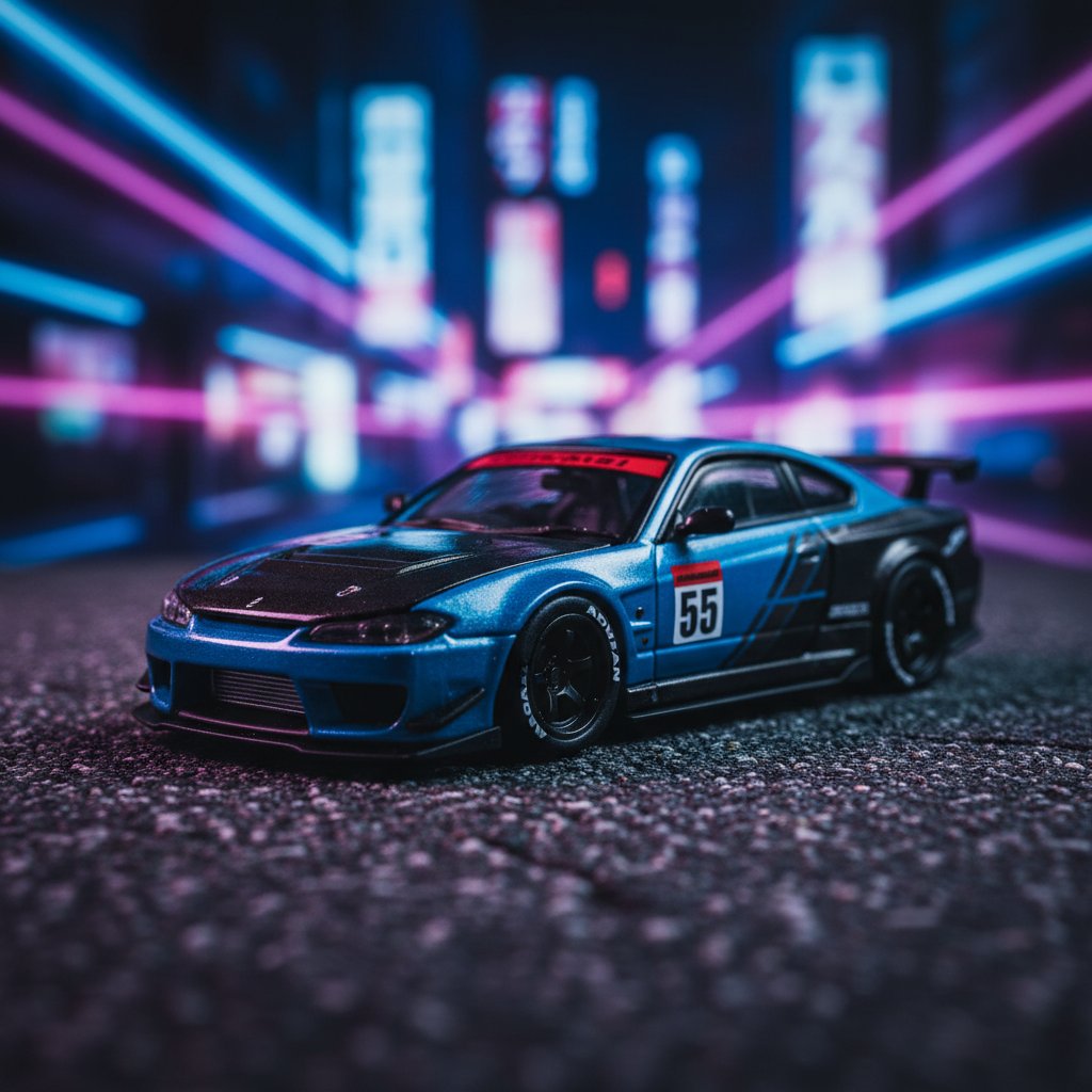 MINIGT 823 In Stock 1:64 Nissan LBWK LB Super Silhouette S15 SILVIA #555 V2 2024 Diecast Car Model Collection Toys - Premium 1:64 Scale Diecast Model Car