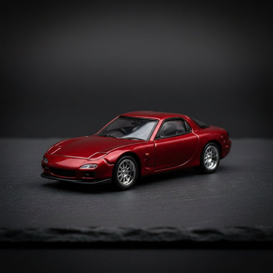 Toy Car XCARTOYS PopRace RX7 RE RX7RE Wide Body 1:64 (Metal & Plastic Parts) Gift for Collectors S24-05# - Premium 1:64 Scale Diecast Model Car