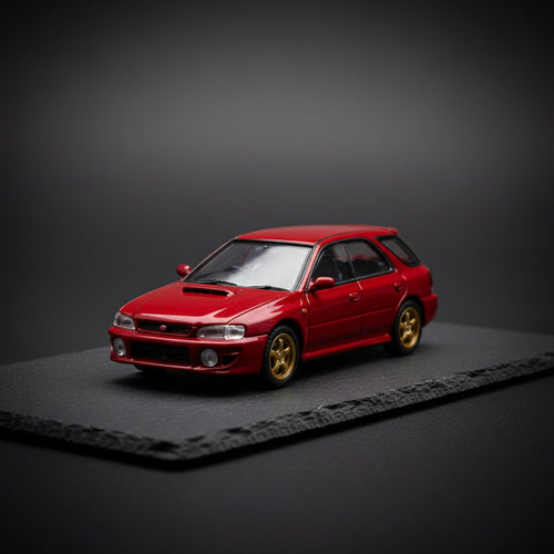 Diecast Car Model MH Impreza Wagon WRX STi Version VI (Red) 1:64 - Premium 1:64 Scale Diecast Model Car