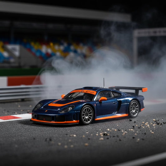 Transcend 1:64 911 GT1 Le Mans 24-hour Endurance Racing Car Alloy Model Car - Premium 1:64 Scale Diecast Model Car