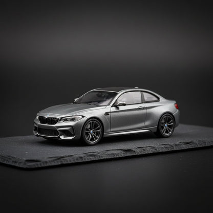 Howie Model 1:64 M2 G87 Gray Alloy Simulation Car Model Toy Collection Display Piece - Premium 1:64 Scale Diecast Model Car