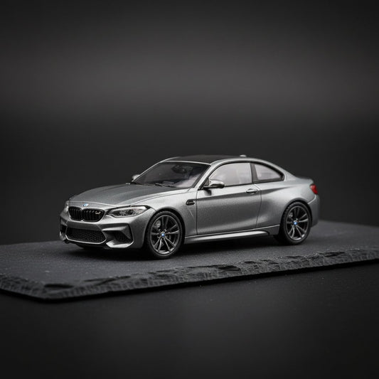 Howie Model 1:64 M2 G87 Gray Alloy Simulation Car Model Toy Collection Display Piece - Premium 1:64 Scale Diecast Model Car