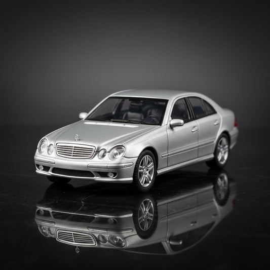 MK MODEL 1:64 E63 W211 Classic Four Eyes Alloy Car Model Collection Ornament - Premium 1:64 Scale Diecast Model Car