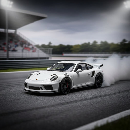 MINICHAMPS 1:64 GT3 RS 2023 White w/Weissach Package CLDC Exclusive Diecast Model Car - Premium 1:64 Scale Diecast Model Car