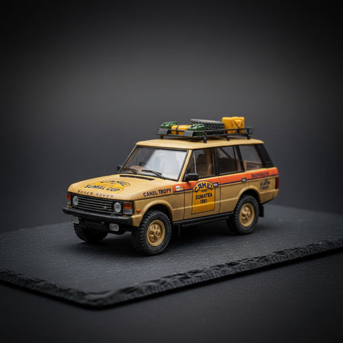 MINIGT 1144 1:64 Range Rover 1981 Camel Cup Sumatra Diecast Car Model - Premium 1:64 Scale Diecast Model Car